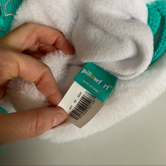 Aqua Blue teal Silver Scale Mermaid Tail Christmas Stocking Hanging Turquoise - Picture 7 of 7